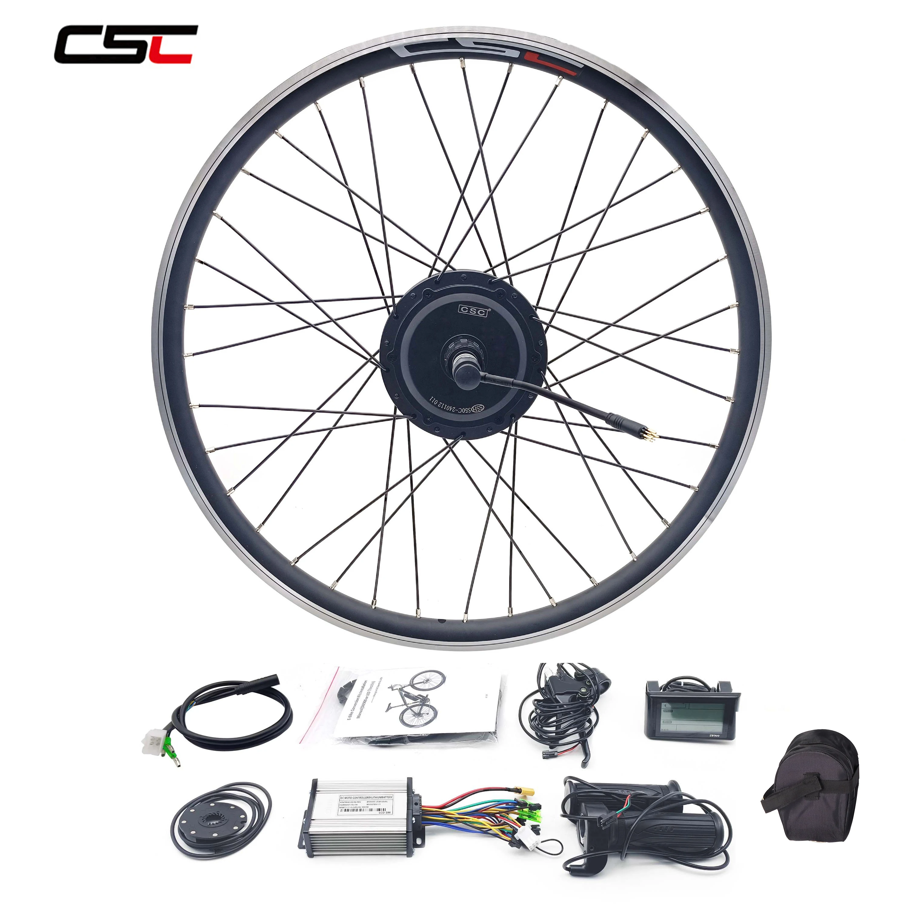 CSC دراجة كهربائية تحويل عدة 48 فولت 500 واط الذكية موجهة محور المحرك الخلفي كاسيت 26 27.5 28 29 بوصة 700C مع بطارية 48 فولت 18Ah 25Ah #3