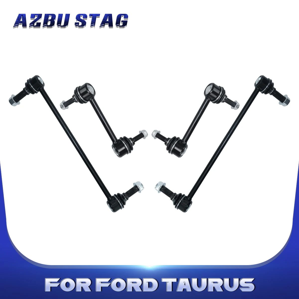 AzbuStag 4Pcs Front Rear Stabilizer Bar Link Suspension for Ford Taurus Flex Lincoln Mkx Mkt 2010 2011 2012 2013 2014 2015-2018
