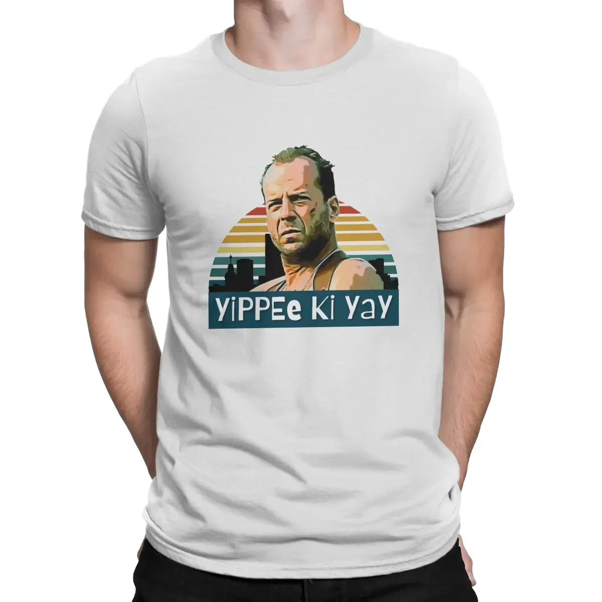 T Shirts Die Hard Movie Short Sleeve Tees Printing Clothing Creative Yippee ki yay T-Shirt Men Crewneck  graphic t shirts