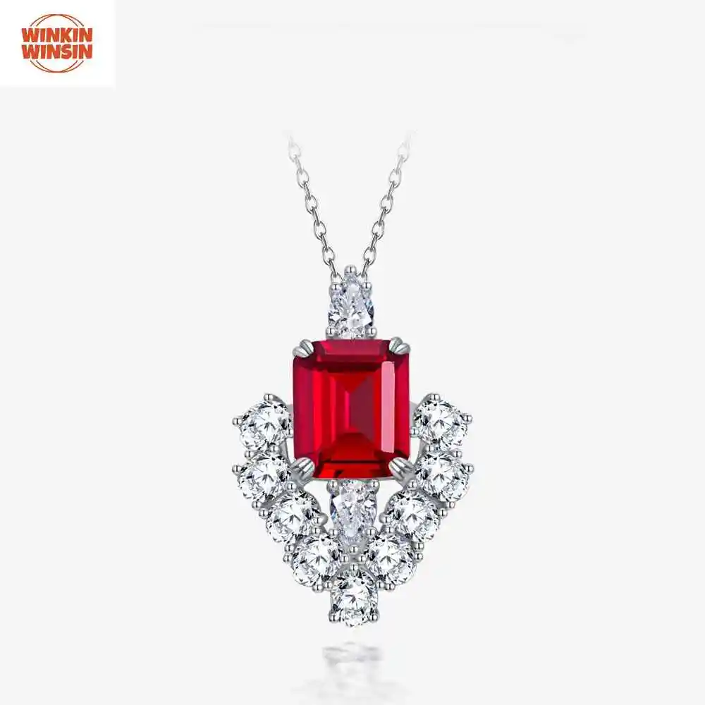 

Winkin Winsin Light Luxury Style S925 Silver Pendant 7.5ct High Carbon Diamond Pendant