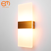 LED Fashionable Wall Lamp Bedroom Bedside Stairs Corridor Simple Wall light 110V 220V Decorative Wall light