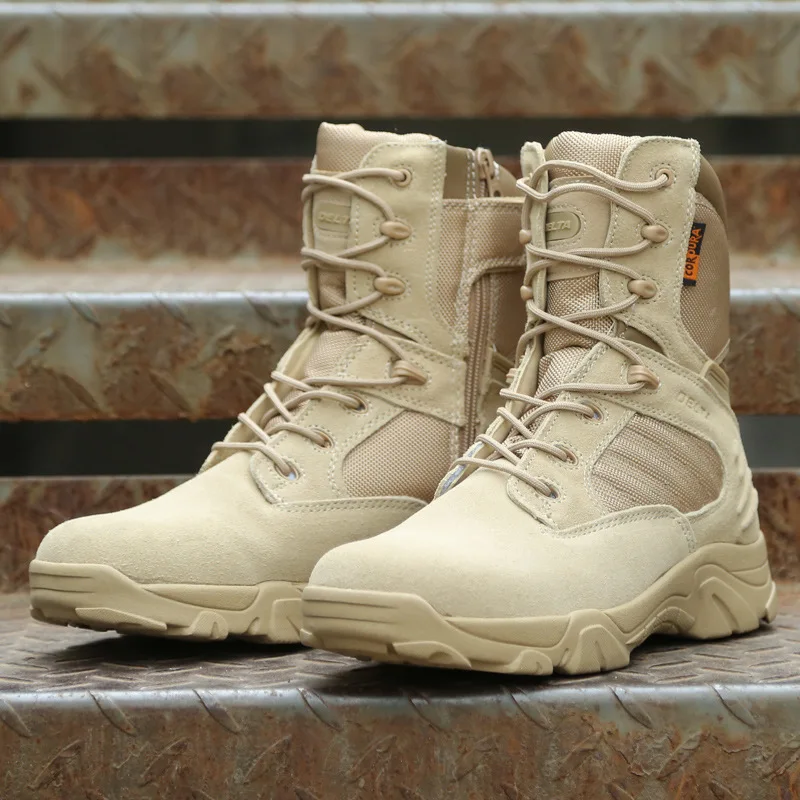 New lightweight Delta high top combat boots tactical boots hiking shoes Special Force outdoor wear-resistant desert boots winter