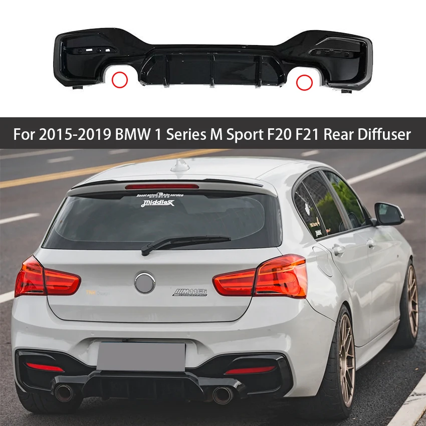 

Для 2015 2016 2017 2018 2019 BMW 1 серии M Sport F20 F21 M135i M140i Глянцевый черный задний диффузор, бампер, декоративные аксессуары