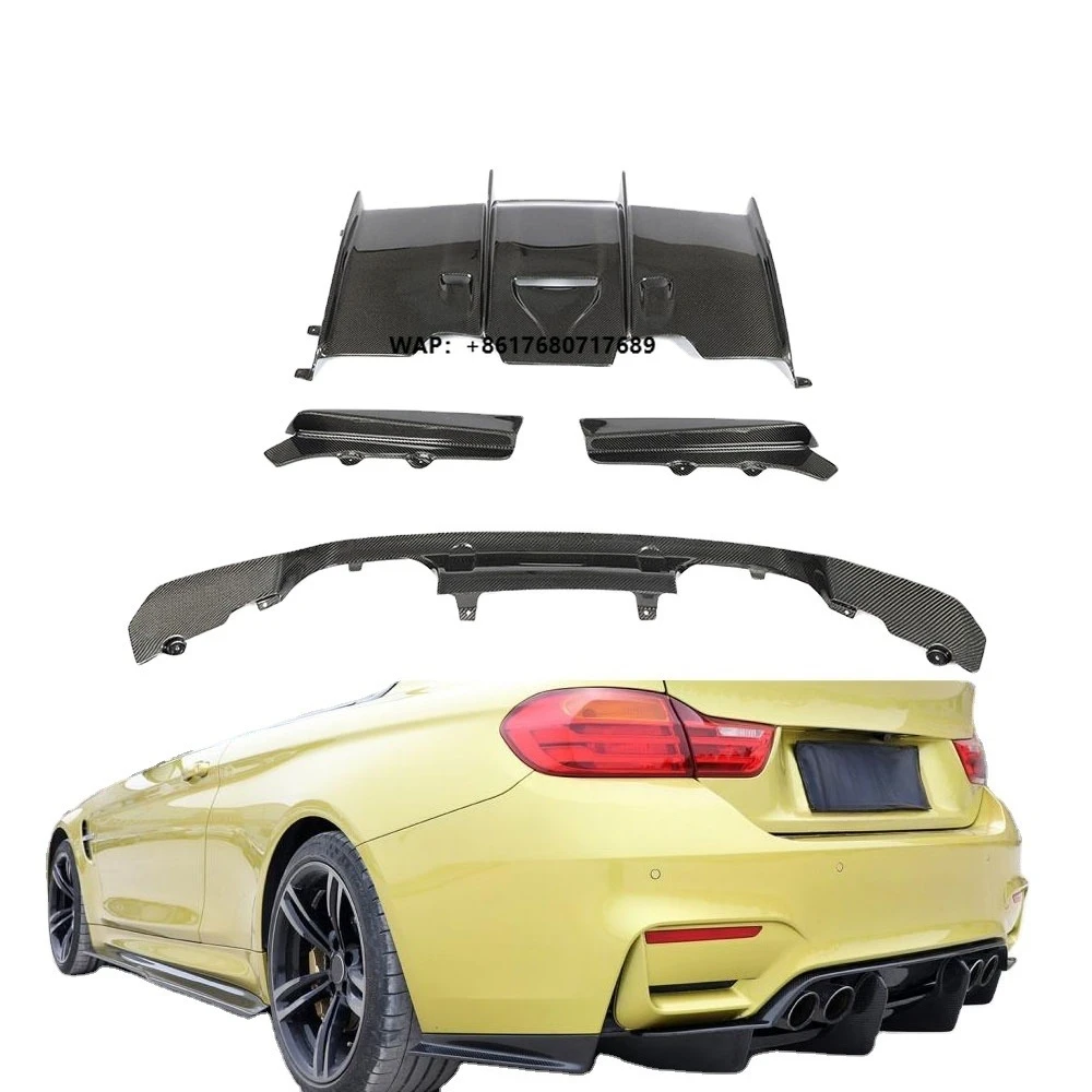 

For F82 M4 Carbon Rear Diffuser Rear Lip F80 M3 2014-2019