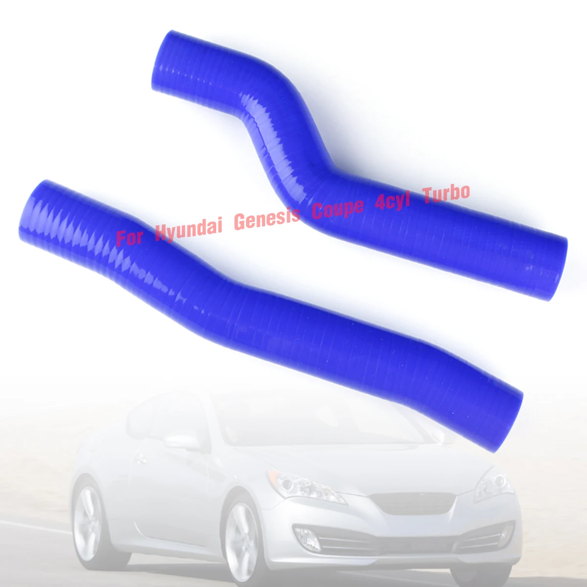 

For 2010-2014 Hyundai Genesis Coupe 4cyl Turbo Coolant Pipe Silicone Radiator Hose 2011 2012 2013