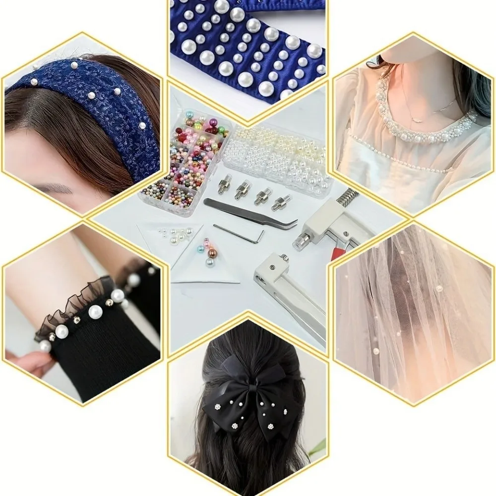 

Hand Press Pearl Handmade Setting Machine Portable Fashion Design Manual Bead Press Professional Alloy Bead Setting Tool