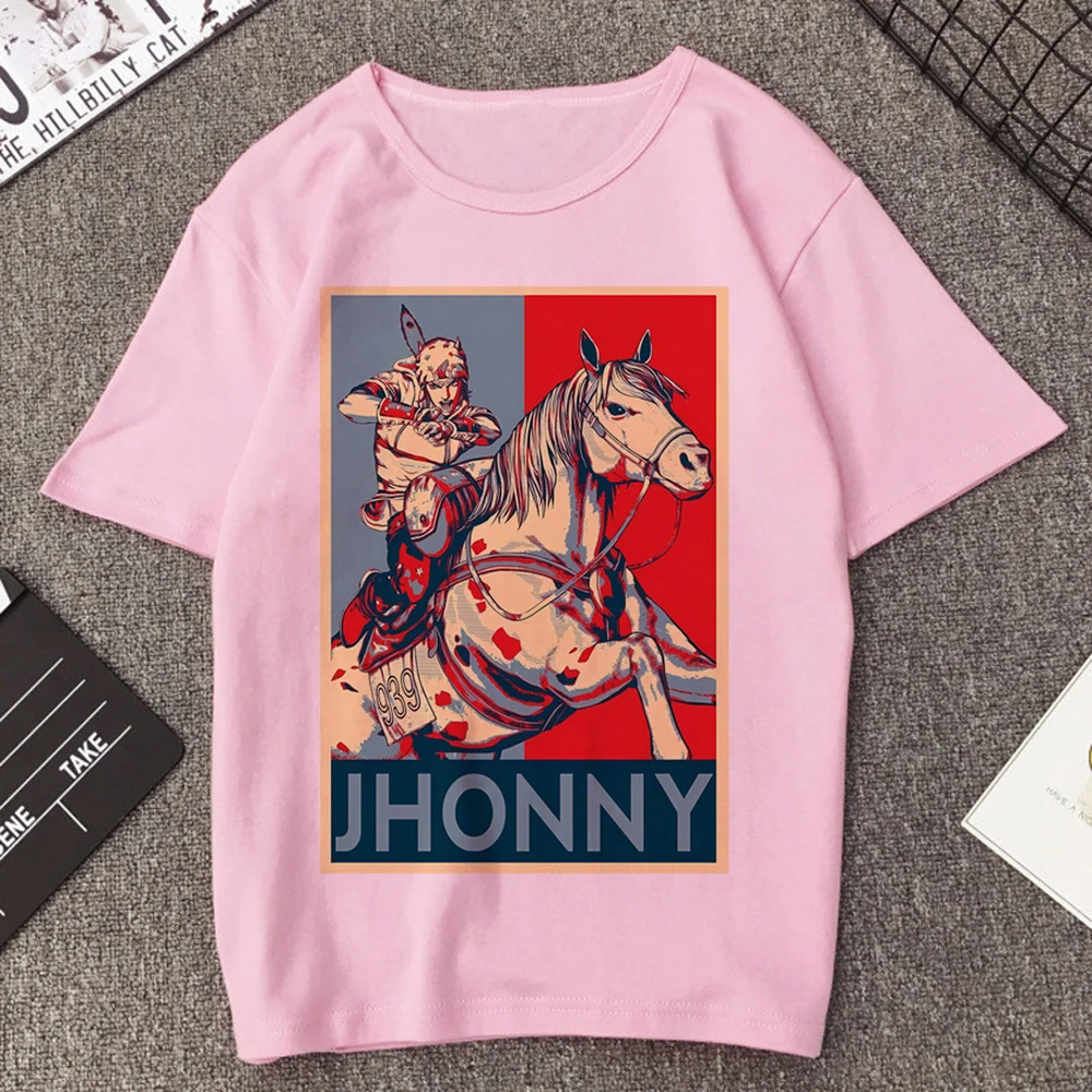 Steel Ball Run Jojo Bizarre Adventure t-shirt teen alternative  harajuku jojifuku t-shirt gothic cheap dollette japan
