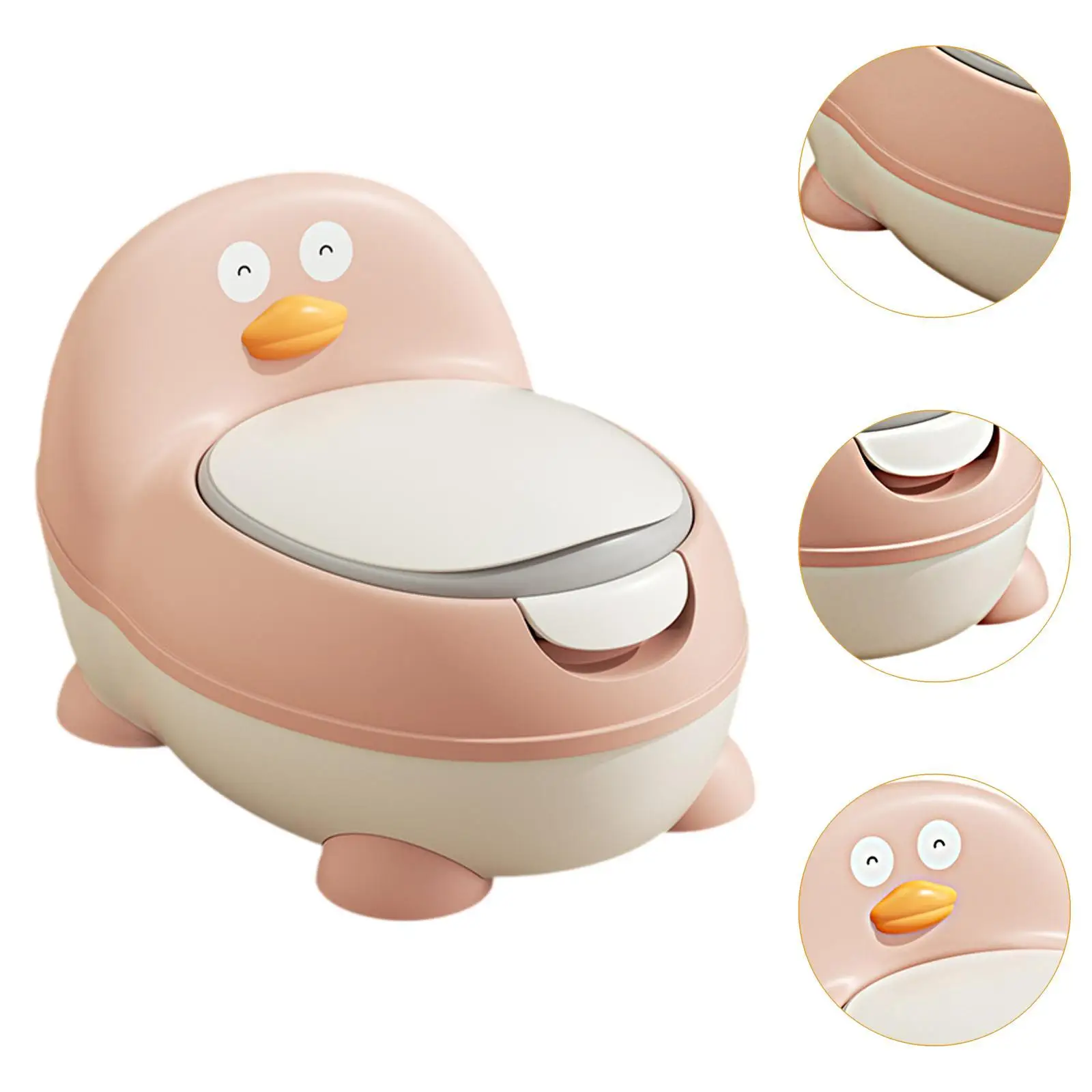 Potty Training Toilet com escova de limpeza e tampa para crianças, meninos e meninas