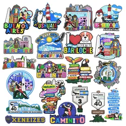 South America Argentina Buenos Aires Ushuaia Rubber Fridge Magnet Tourist Souvenirs Refrigerator Magnetic Stickers Travel Gift