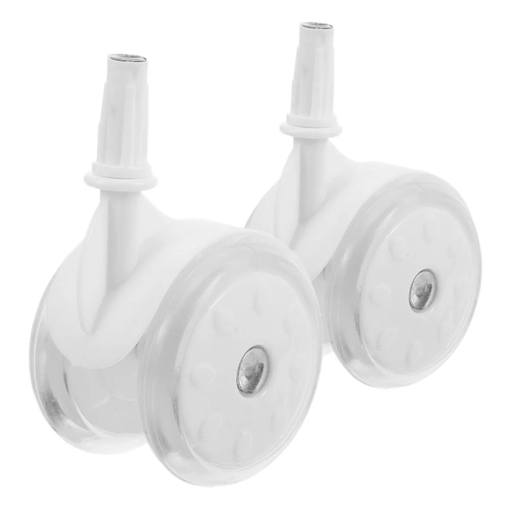 2 Pcs Hand-cranked Fans Baby Walker Wheel Wheels Replacement Spare Parts Guardian White Chair Wheelchair