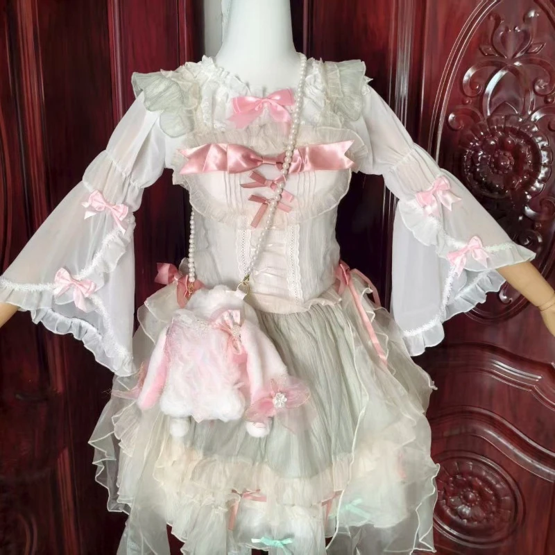 

Женская укороченная блузка в стиле Sweet Lolita с кружевной вышивкой и пэчворком, эстетика Y2K, Харадзюку, элегантный модный гранж-топ для стильных девушек