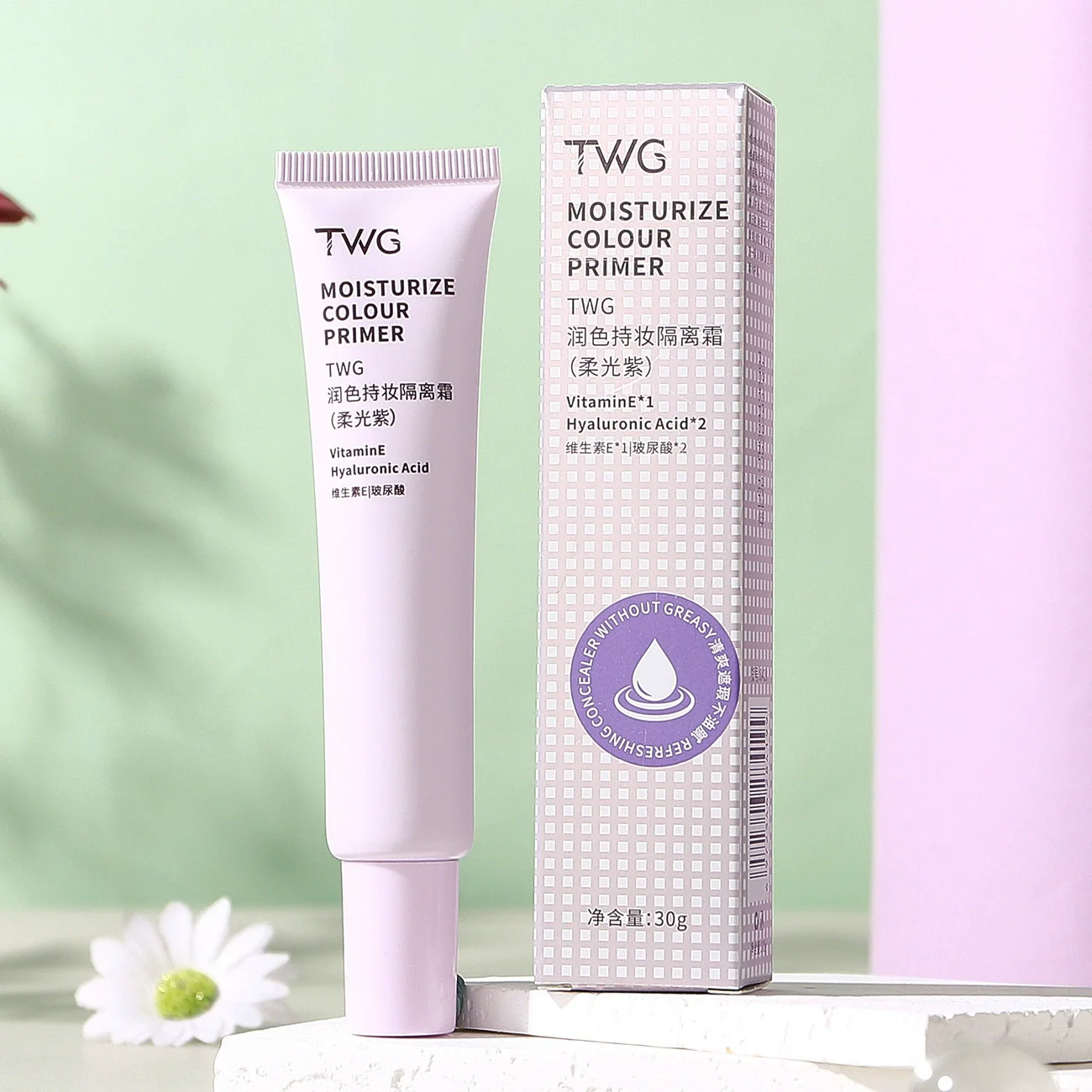 3 in 1 TWG 30g Isolerende Crème Concealer Make-Up Whitening Hydraterende Gezicht Kleur Primer Onzichtbare Porie BB Cream