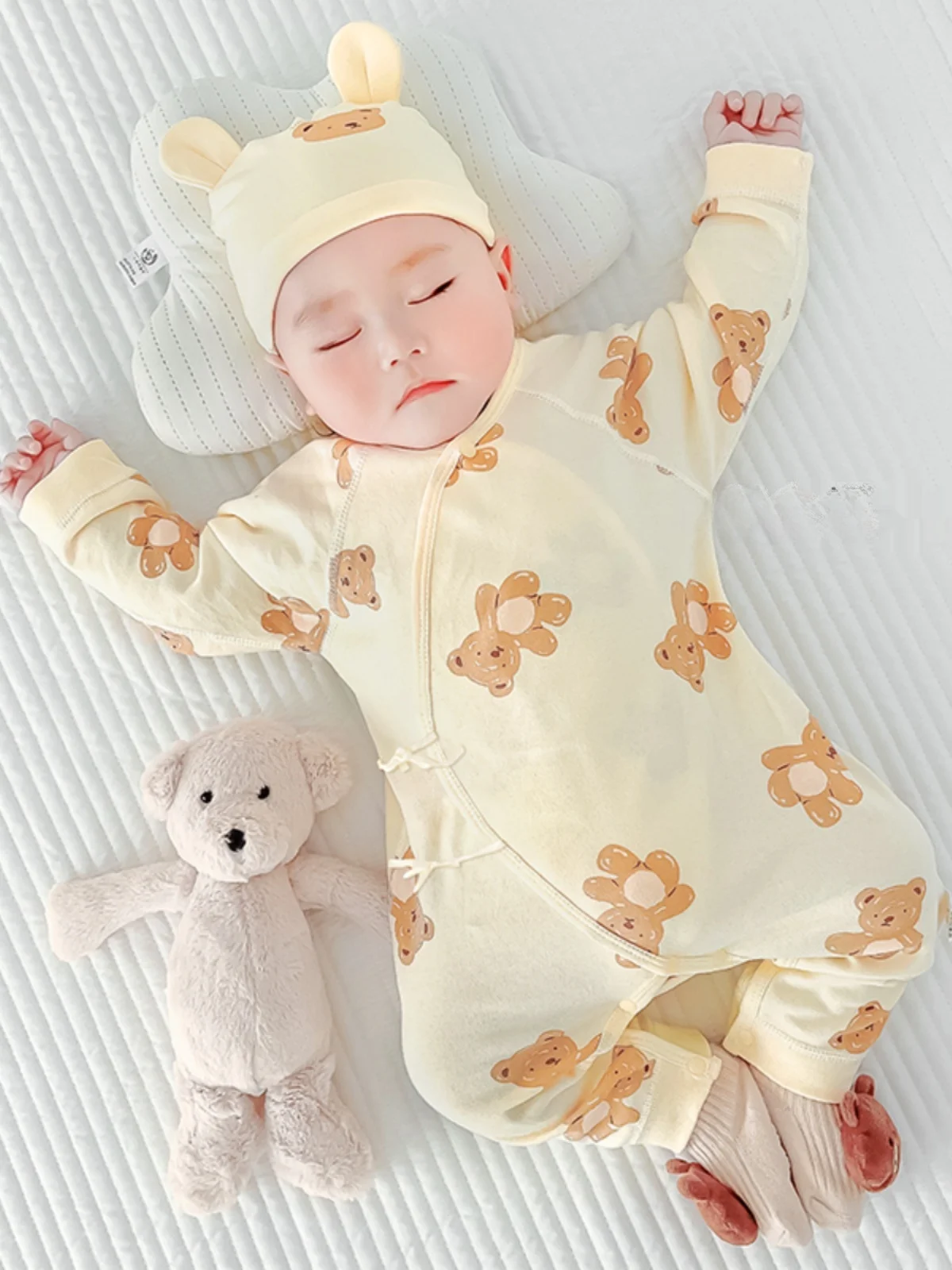 Costume monastique en pur coton pour bébé, vêtements pour nouveau-né, pantalon Long taille basse, Design Original, vêtements pour nourrissons