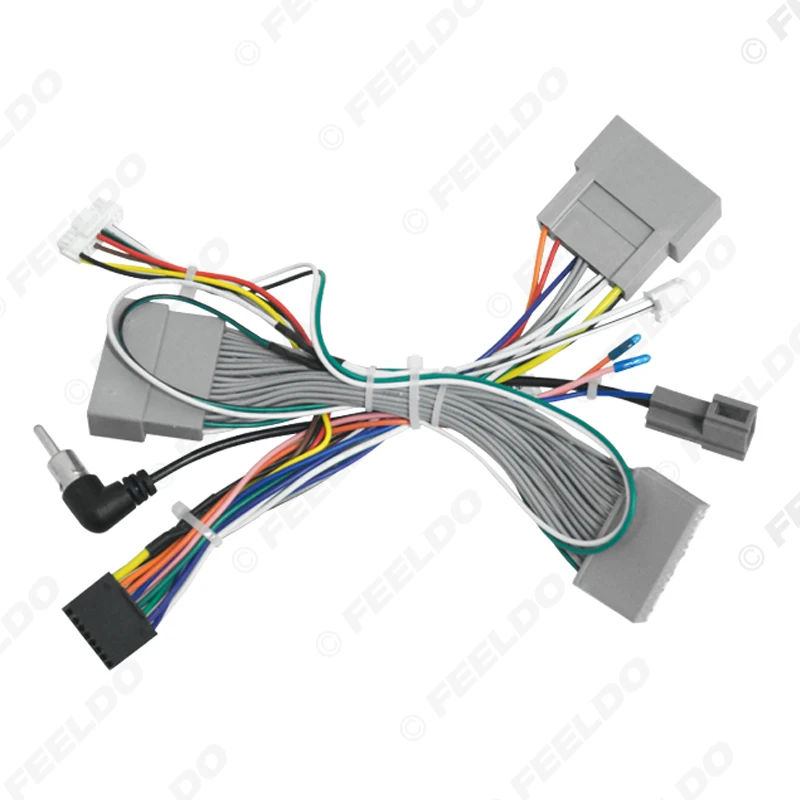 Feel do سيارة الصوت 16pin الأسلاك تسخير لهوندا أوديسي CD/DVD ستيريو ما بعد البيع تركيب سلك محول #3