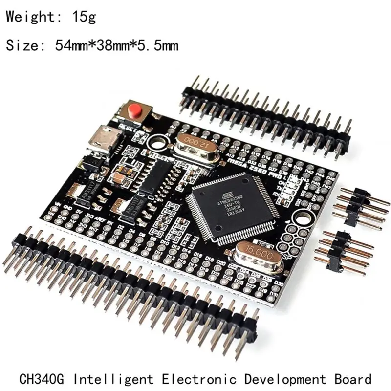 【LAST CHANCE】Mega2560 Pro Atmega2560-16AU USB CH340G Intelligent Electronic Development Board Integrated USB Interface