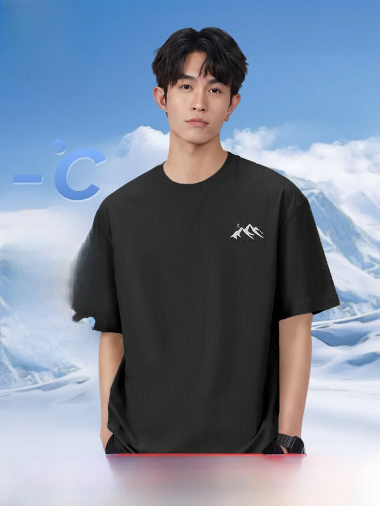 

Мужская футболка Jeanswest с коротким рукавом, дышащая, быстросохнущая, легкая, для фитнеса, летняя, спортивная, с круглым вырезом, повседневная, с принтом