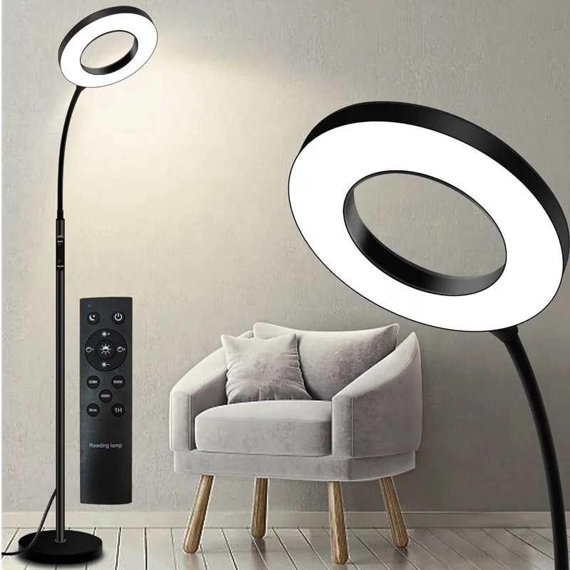 

New Arrival Custom Color Temperature Modern Standing Super Bright Remote Control Floor Smart Dimmable LED Floor Lamp