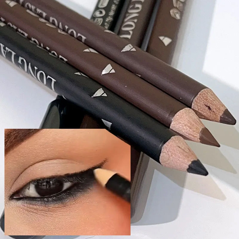 Wodoodporny Czarny Brązowy Eyeliner w Płynie Microblading Kredka do Brwi Trwały Matowy Tatuaż Brwi Makijaż Tint do Brwi Poprawiający Wygląd Kosmetyk