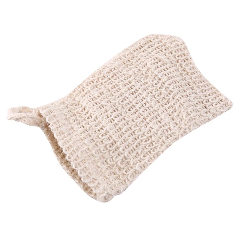 Bolsa de jabón de Sisal Natural, bolsa de ahorro de jabón exfoliante, soporte, 60 paquetes