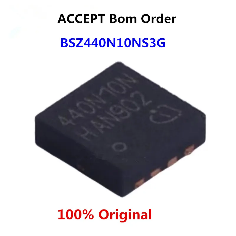 2-10Pcs 100% New BSZ440N10NS3G 440N10NS 440N10N TSDSON-8 SON8 Brand new original chips ic