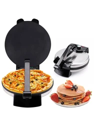 Electric Tortilla Maker Stainless Steel Non-Stick Roti Maker Machine 1800W Double Sided Heating Tortilla Press