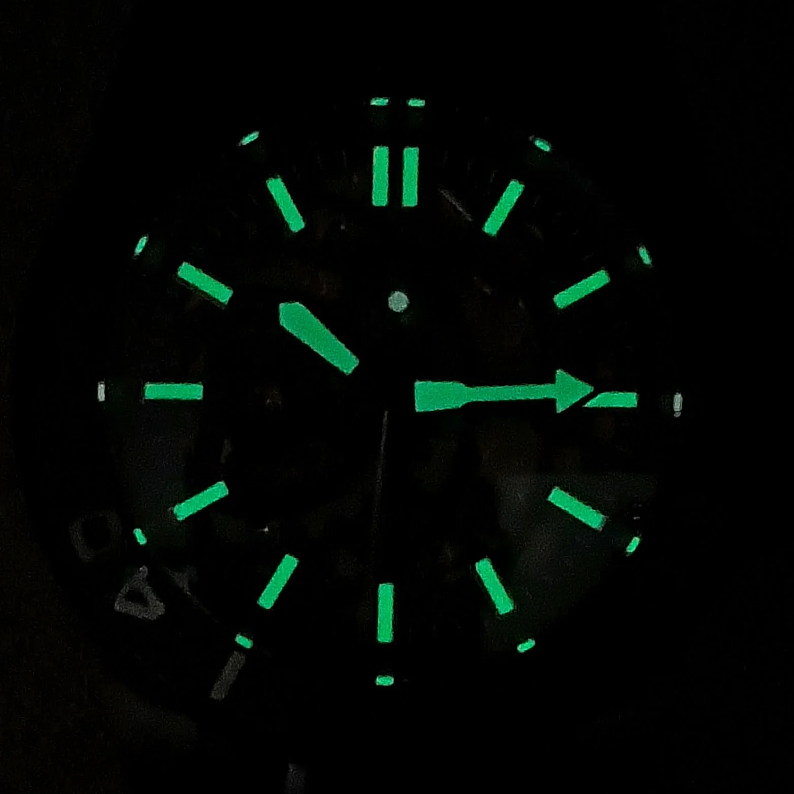 BLIGER 43mm NH72 Automatic Mechanical Watch For Men Skeleton Dial Green Luminous Sapphire Glass 904L Steel Bracelet Waterproof