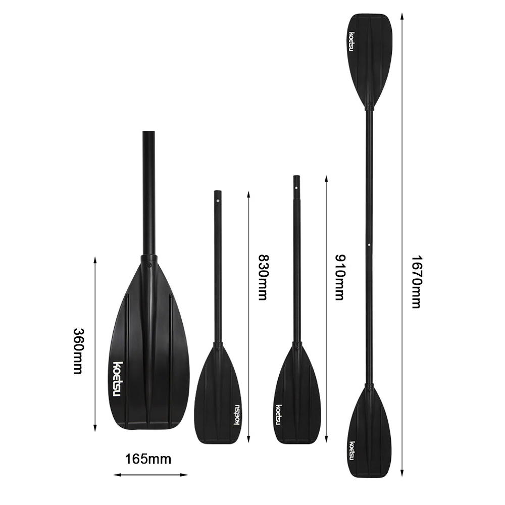 Kids Aluminum Alloy Boat Rafting Kayak Paddle Fishing Boat Thickened Hand Paddle Detachable Rubber Oars Boating