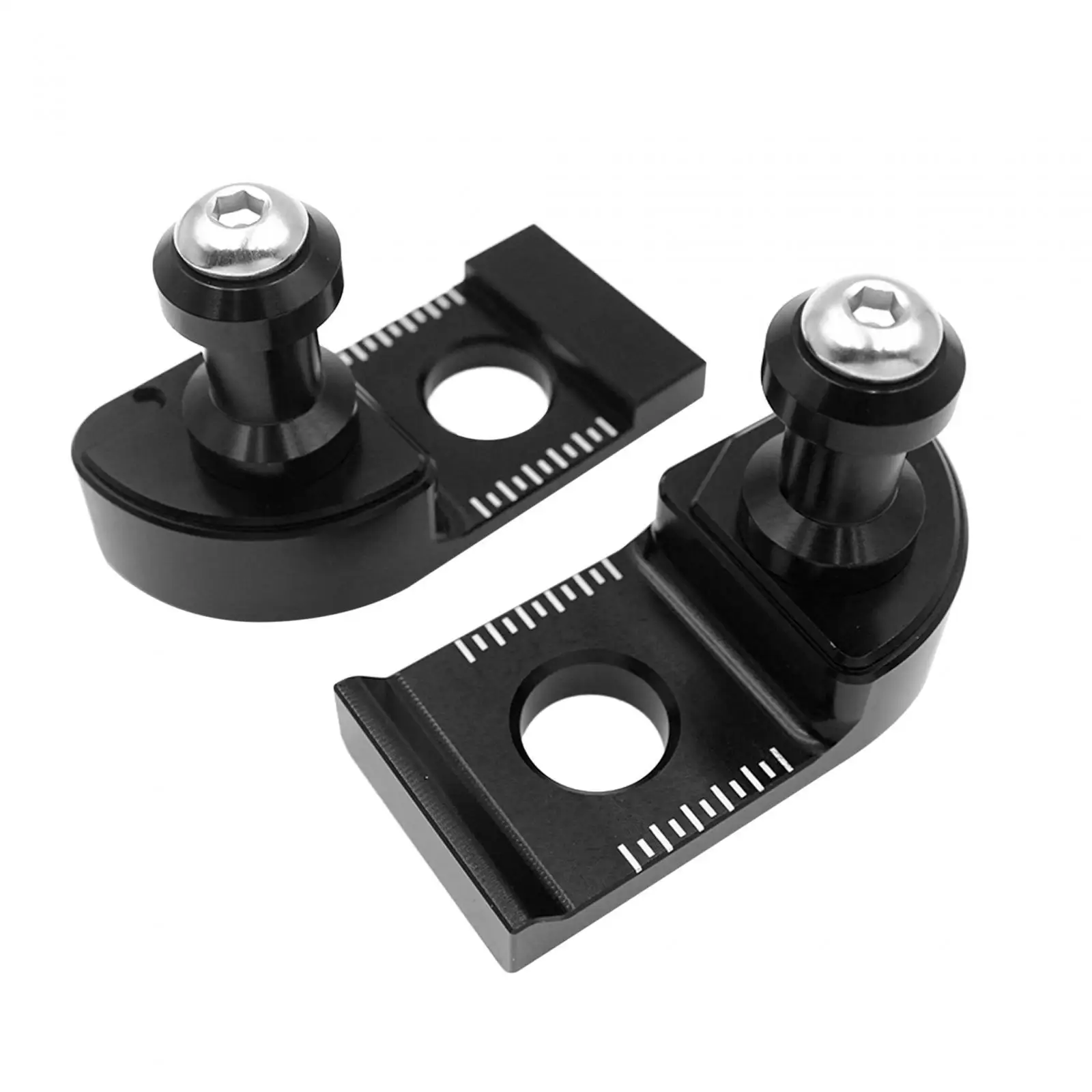 2 Pieces Chain Adjuster Block Replace Parts Universal Aluminum Alloy Black for Yamaha Tenere 700 /xtz 700 2019-2023 2024