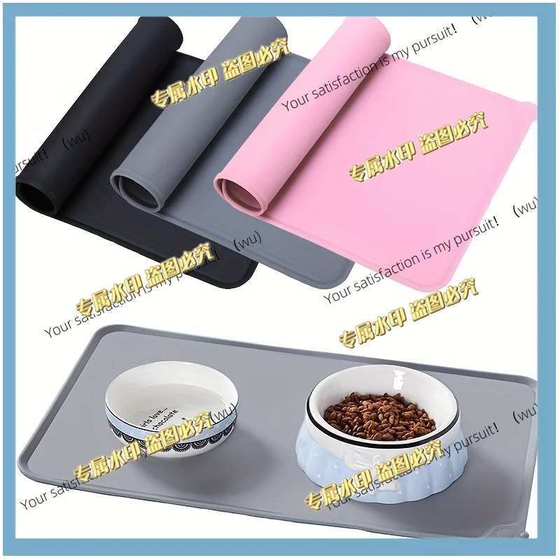 Silicone dog and cat feeding mat, non-stick and waterproof, easy to clean