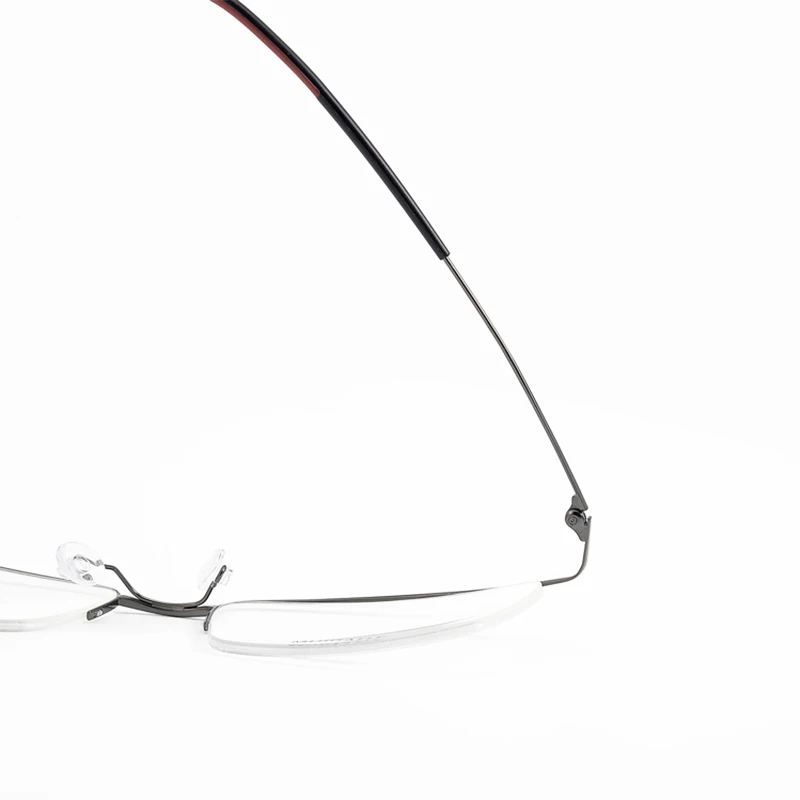 HDCRAFTER Ultra Light 8g Prescription Eyeglasses Frame Men Pure Titanium Myopia Reading Optical Semi Rimless Glasses Frames
