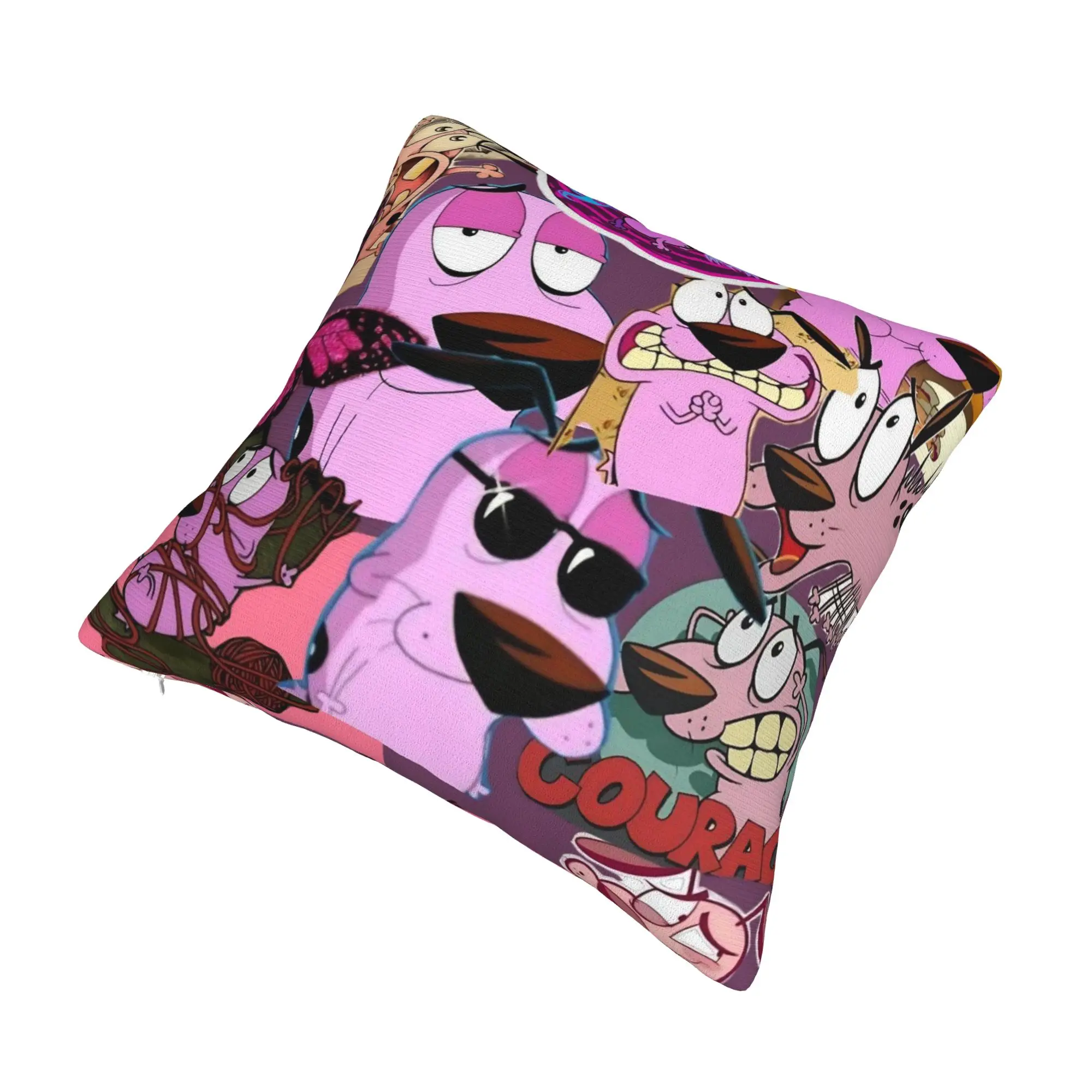 Courage the Cowardly Dog-D Pillowcase Accessories Printed Cushion Cover Decorations  Pillow Case Cover Bed Multiple Sizes