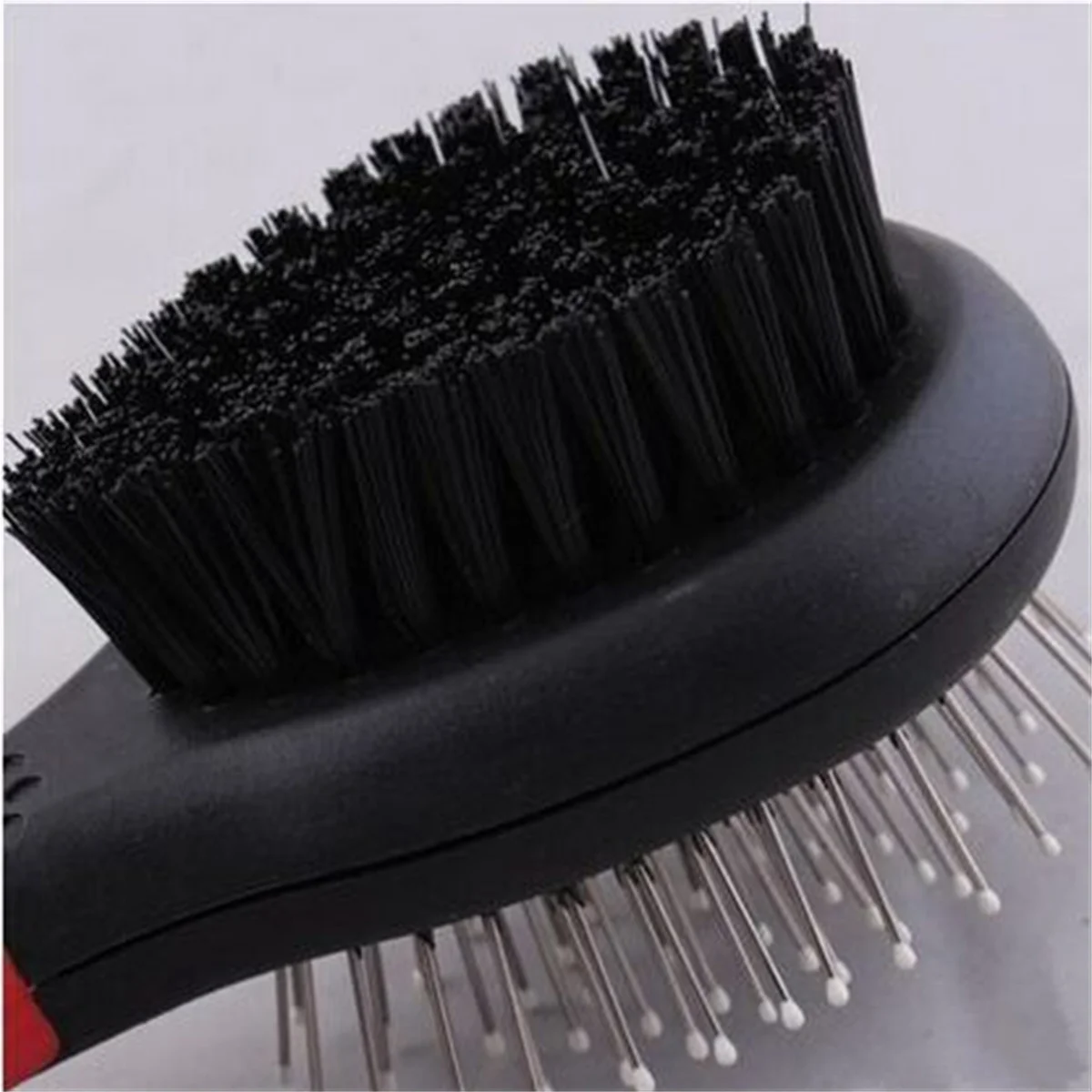 1PC Double Faced Pet Dog Comb Long Hair Brush Plastic Handle Puppy Cat Massage Bath Brush Multifunction Pet Grooming Tool