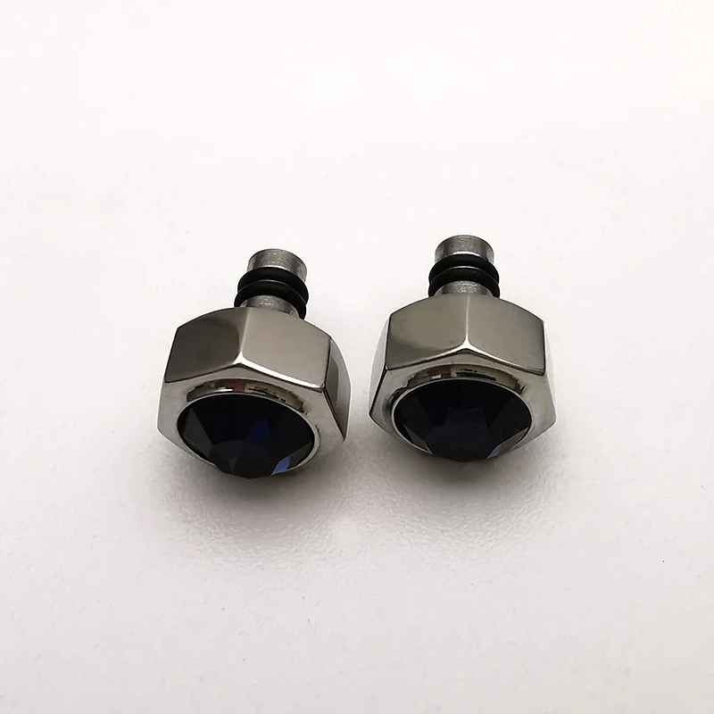 High Quality Sapphire Steel Watch Crowns For Santos Calibre Watch Parts Replacement