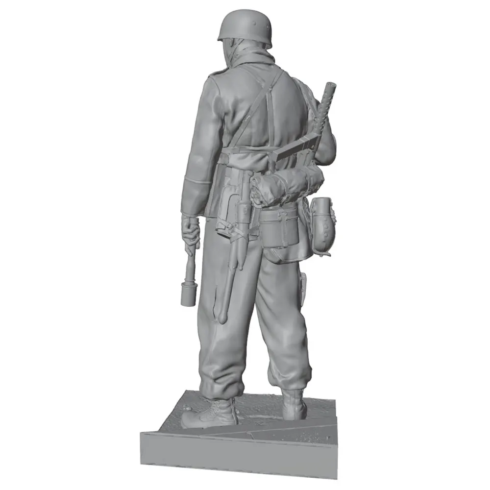 1/24/18/16/12 Warrior Resin Model Kit GK Micro 3D Printed Grey Model Statue, High Precision Resin Model Hand Uncolored