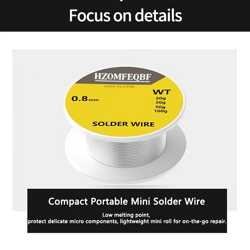 1 Roll 20g/30g High Purity Solder Wire Portable Tin Wire Reel for DIY Household Electric Soldering Repair Welding Tool
