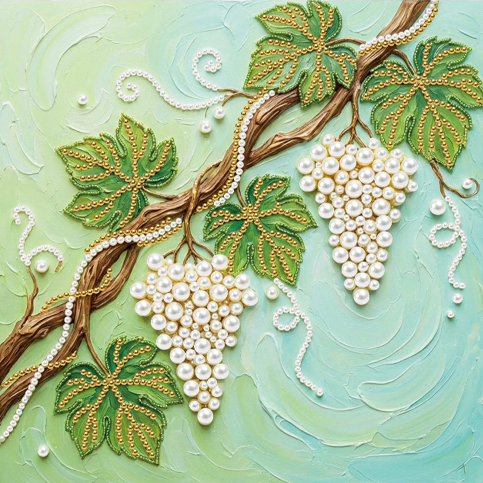 Grapes DIY Pearl Painting Art  - Home Decor Kit ulasan dan harga