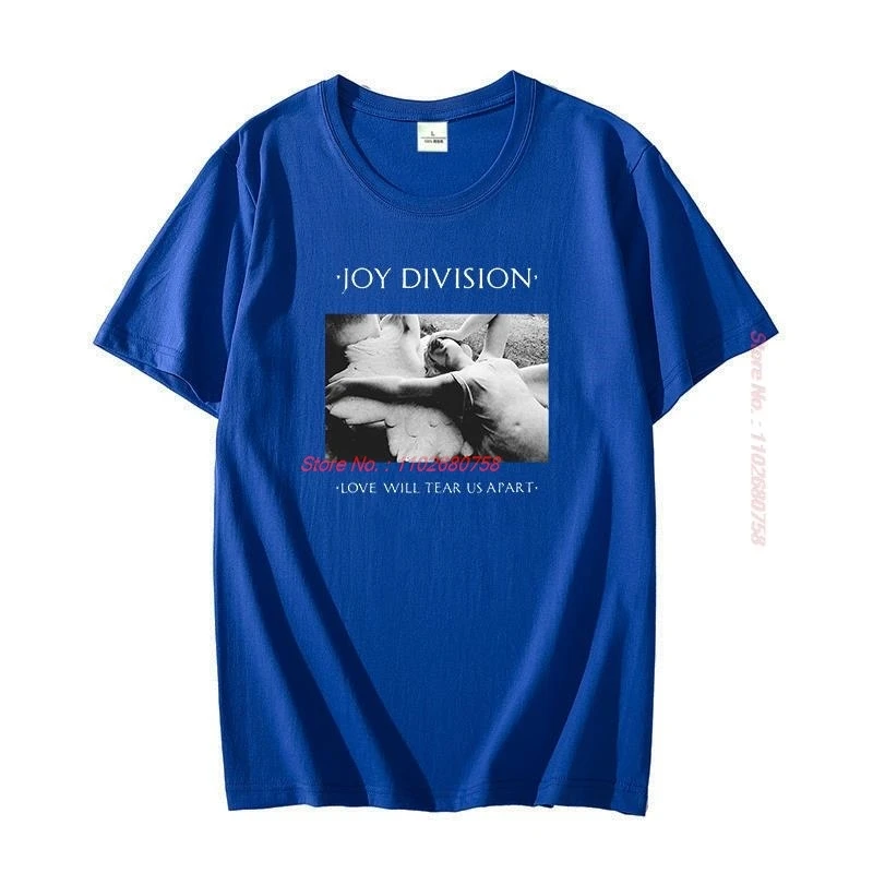 Joy Division Love Will Tear Us Apart Men Cotton Tshirt Unisex Summer short sleeve t-shirt Oversized O-neck T-shirt mens clothes