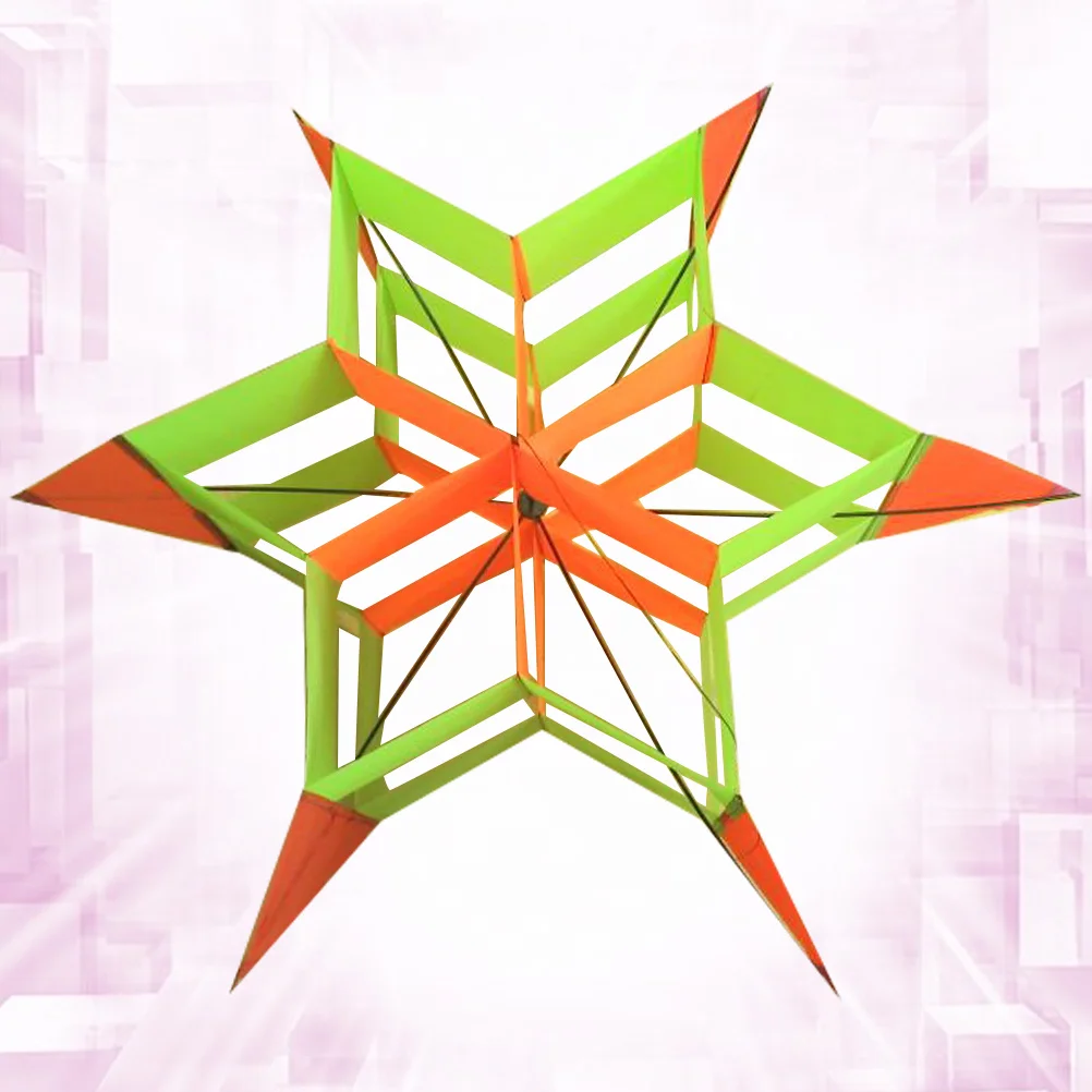 육각형 매화꽃 입체 컬러풀 천 연, 야외용 성인용 내구성 창의적 재미있는 연