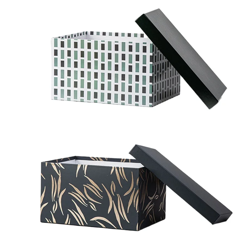 

Modern simple style wardrobe finishing heaven and earth cover storage box paper storage box with lid