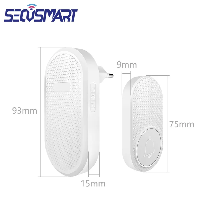 Wireless Doorbell Smart Home Welcome Door Bell Entrance 32 Musics 433MHz Child And Old Emergency Alarm System