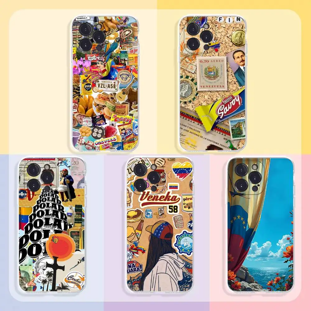 

Venezuela esthetic Art Phone Case For iPhone17,16,15,14,13,12,11,Pro,Xs,Max,Mini,Plus Antislip Shockproof Hard