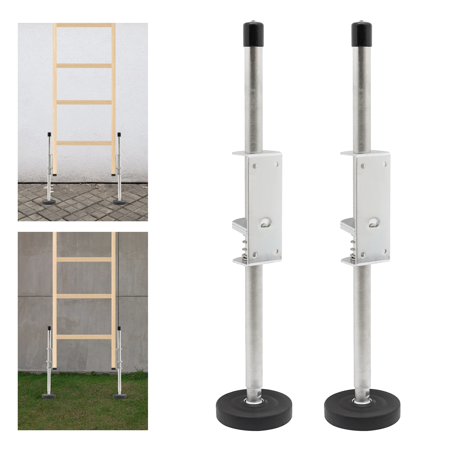 

Heavy Duty Ladder Leveler with Anti-Slip Feet, Adjustable Height, 330 lbs Capacity, Ideal for Outdoor Work