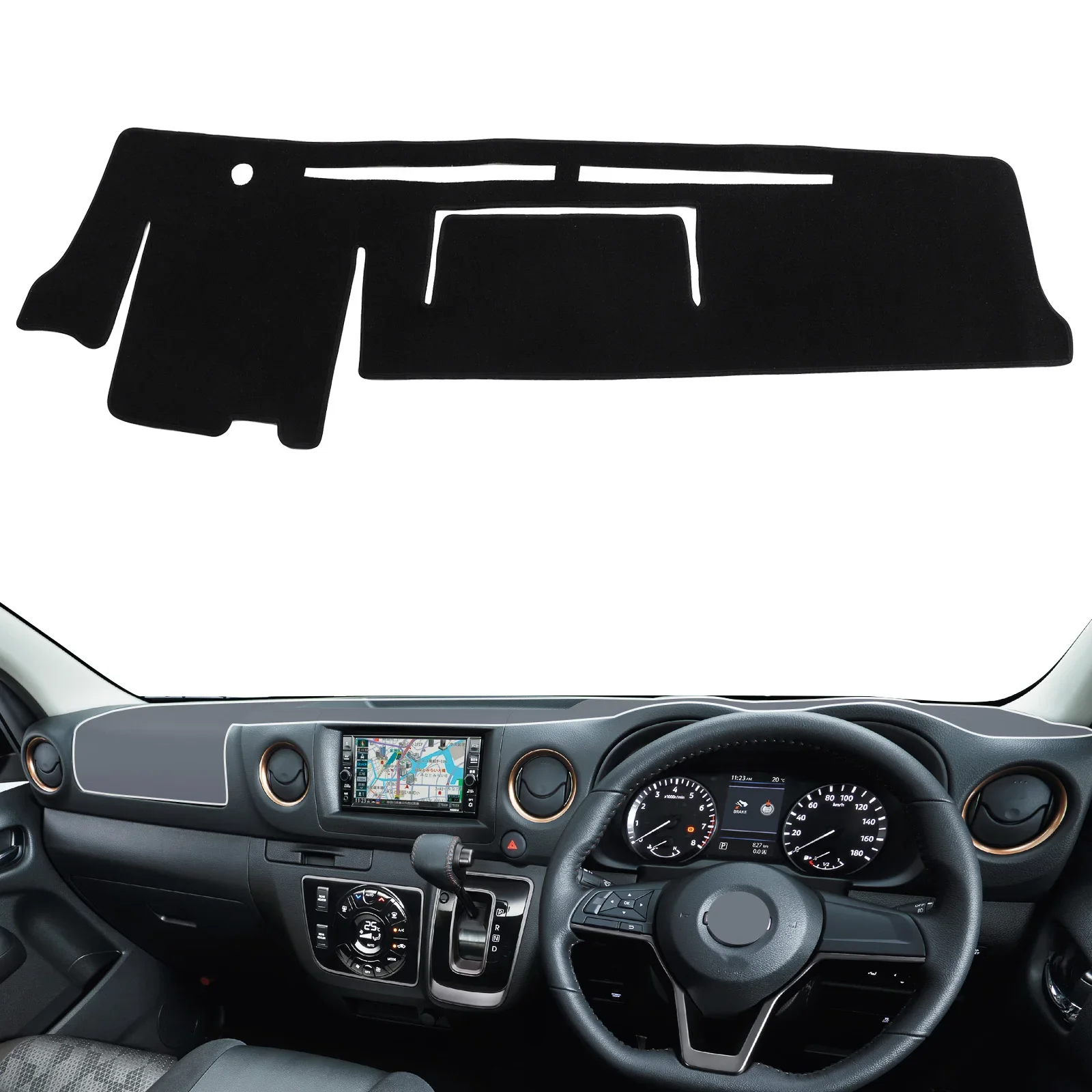 

Dashboard Cover Pad for Nissan Urvan Nv350 Caravan E26 2012-2021 Dash Mat Dashmat Car Accessories Sunshade Protective Carpet