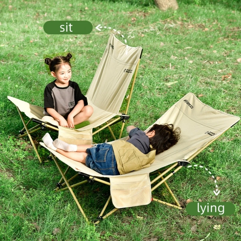 Poratable Beach Chair Folding Moon Chair Adjustable backrest Hiking Picnic Seat Camping Outdoor Lounge Chair New