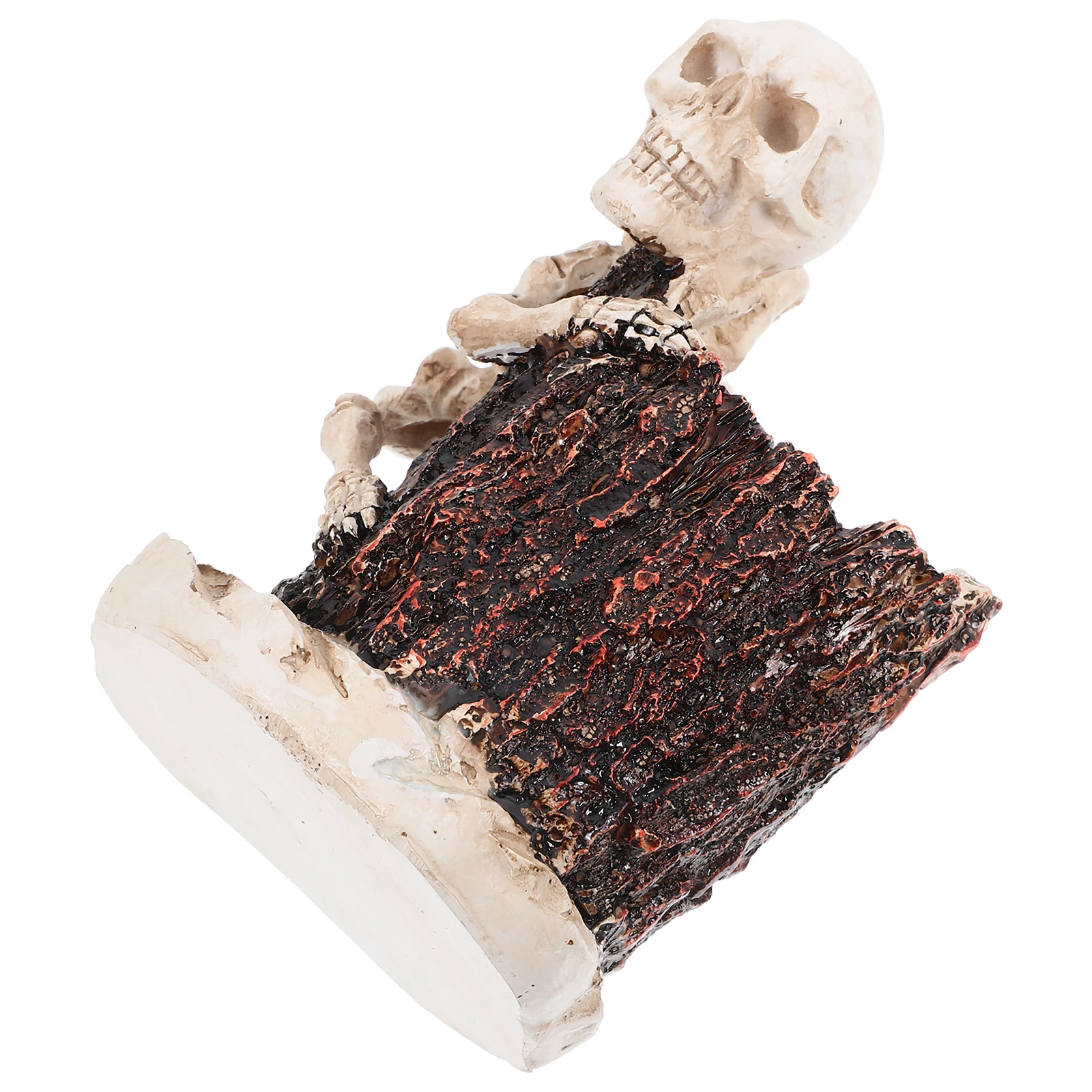 

Skull Resin Pen Holder Desk ganizer Spacious Storage Pens Makeup Brushes Office Supplies Gothic Halloween Decor Stylish Modern