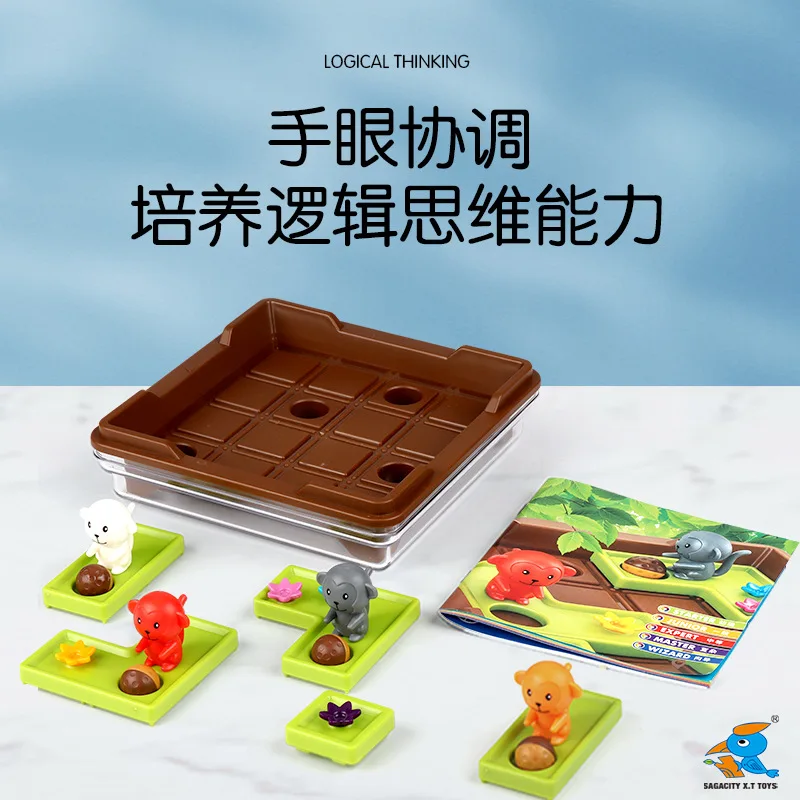 Crazy Monkey Gioco da tavolo Illuminazione Gioco di allenamento per il pensiero logico Interazione genitore-figlio Giocattolo per bambini Giocattolo per l'addestramento del QI
