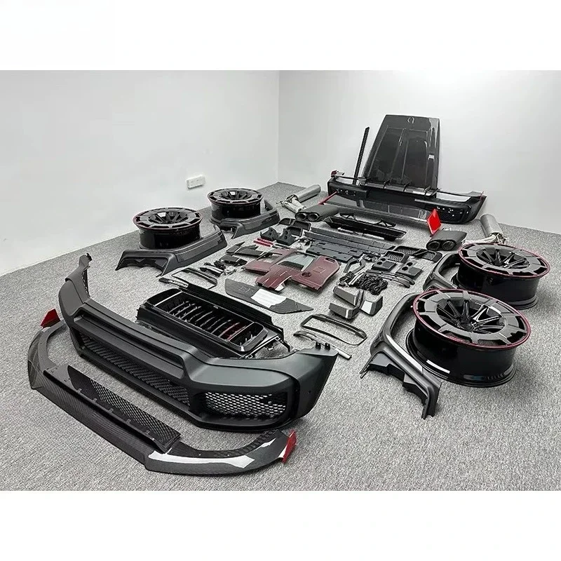 G Class W463A W464 G63 2019-2023 Upgrade to R Style PP Dry Carbon Body Kit Car Bumpers Auto Body Parts
