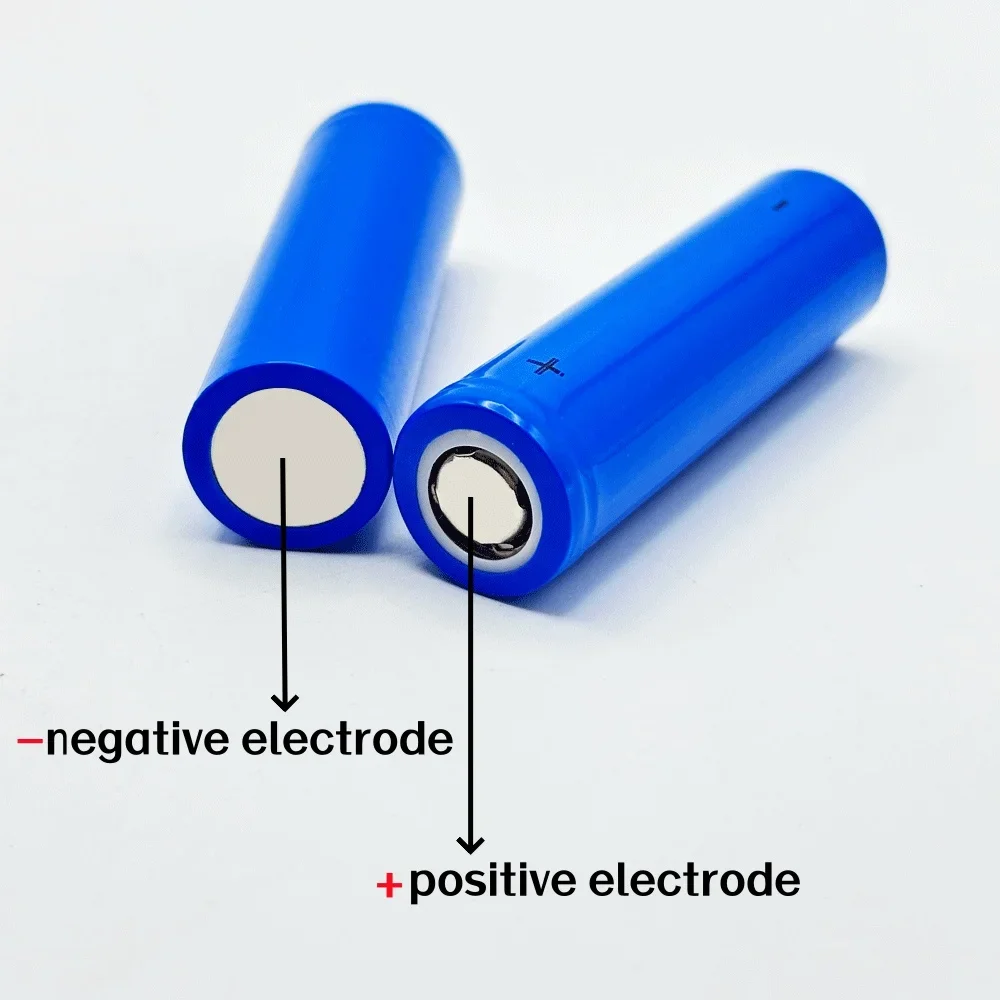 ICR18650 Rechargeable Battery 3.7V 2000mAh Li-ion Battery Cell for DIY Power Tool Battery Flashlight Solar light