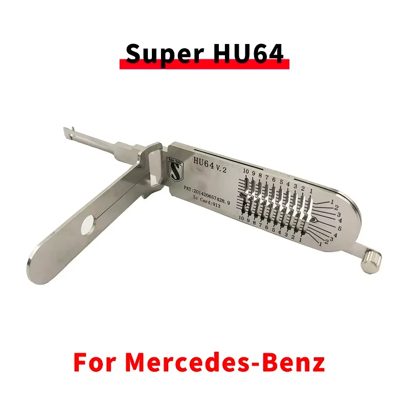 New Stely HU64 Lishi 2in1 Decoder Super Tools For hollow out Lock Pick Tool