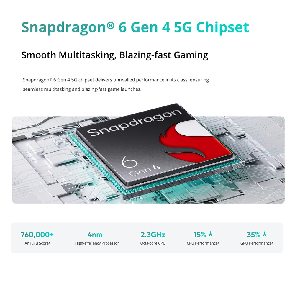 هاتف ذكي Realme P3 5G معالج Snapdragon 6 Gen 4 5G بطارية 6000 مللي أمبير في الساعة شاشة AMOLED 6.67 بوصة 120 هرتز 45 وات شحن 50 ميجابكسل AI كاميرا NFC